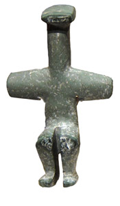 Cypriot Chalcolithic period, cruciform picrolite figurine